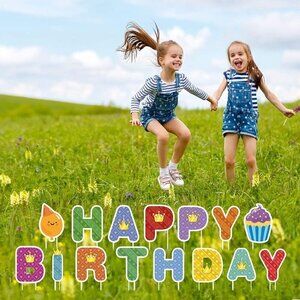HAPPY BIRTHDAY YARD SIGNS OUTDOOR